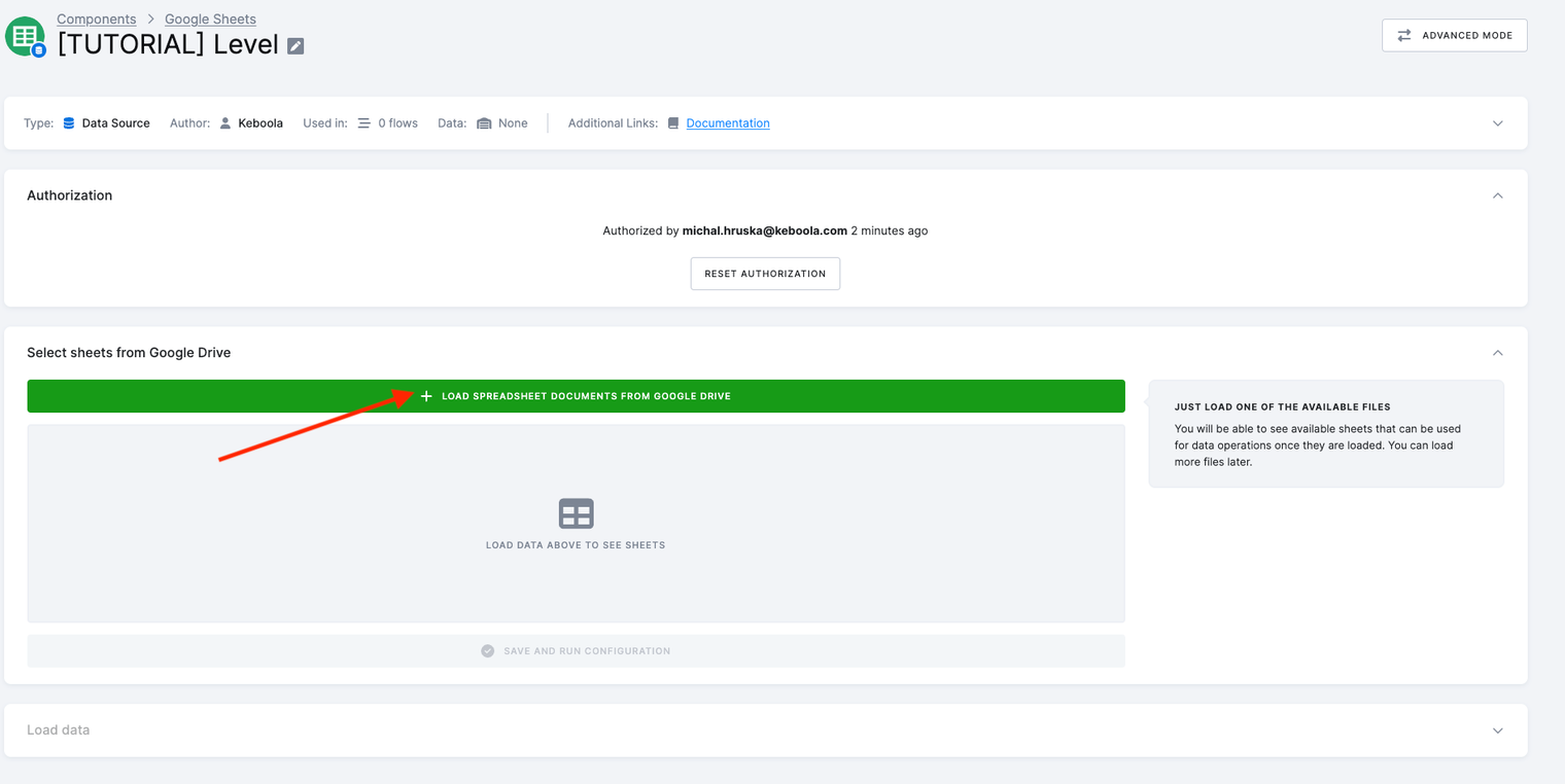 Screenshot - Select Drive files