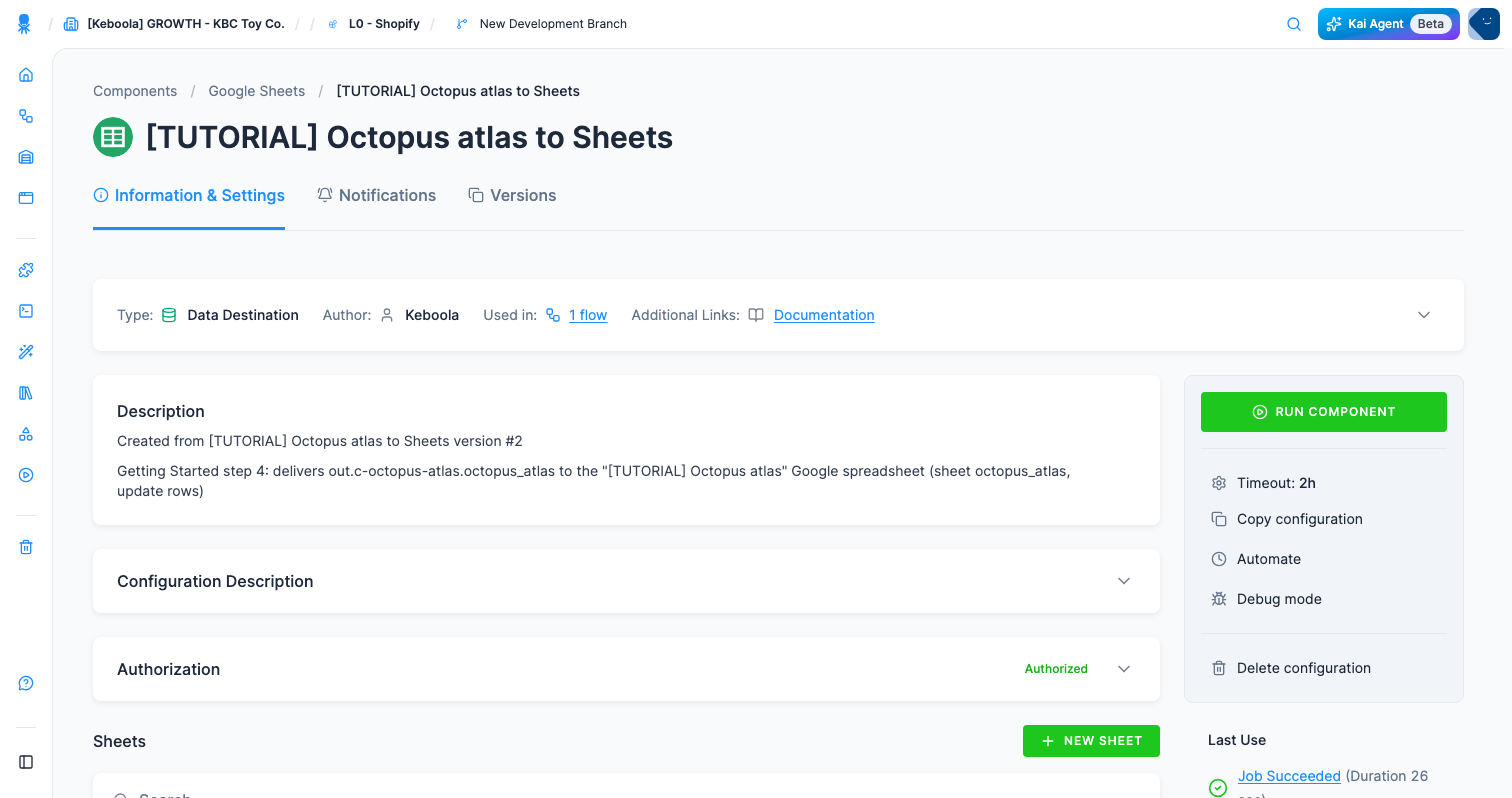 Screenshot - New sheet